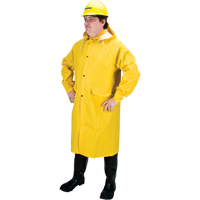 RZ200 Long Rain Coat, Polyester, Small, Yellow SEH085 | Zenith Safety Products
