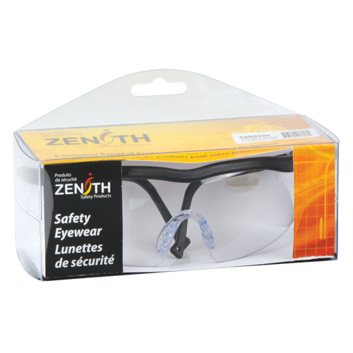 Zenith Safety Products Z400 Series Safety Glasses, Clear Lens, Anti