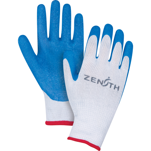 SAL255 Natural Rubber Seamless Knit Coated Gloves, 8/Medium, Rubber Latex Coating, 10 Gauge, Polyester/Cotton Shell