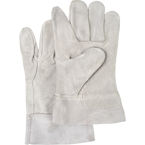SAL592R Gants de travail d'usage standard, Grand, Paume en Cuir de vache refendu