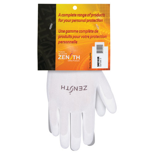 SAO163R Gants enduits &agrave; dext&eacute;rit&eacute; ultime, 8, Rev&ecirc;tement Polyur&eacute;thane, Calibre 13, Enveloppe en Polyester