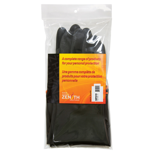 SAP221R Gants de poids lourd pour la manipulation de produits chimiques, Taille 9, 18" lo, Latex de caoutchouc, 30 mils