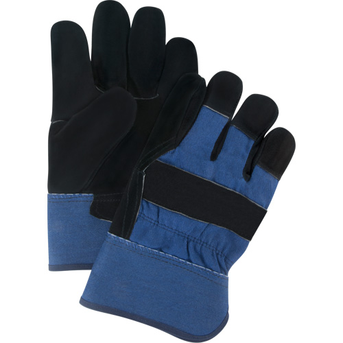 SAP248 Gants d'ajusteur doubl&eacute;s pour l'hiver &agrave; chaleur sup&eacute;rieure, T-Grand, Paume en Cuir de vache refendu, Doublure en Thinsulate