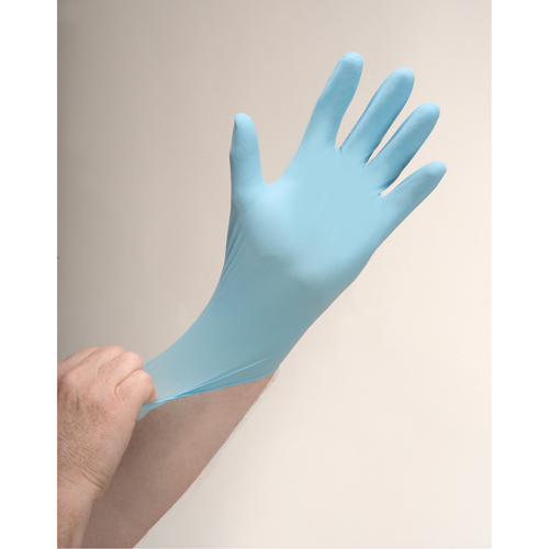 SGP571 Vending Pack Disposable Gloves, Medium, Nitrile, 4.5-mil, Powder-Free, Blue