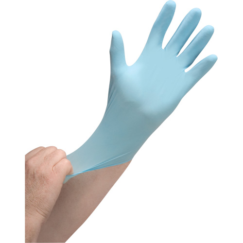SGP854 Puncture-Resistant Medical-Grade Disposable Gloves, Small, Nitrile, 3.5-mil, Powder-Free, Blue, Class 2