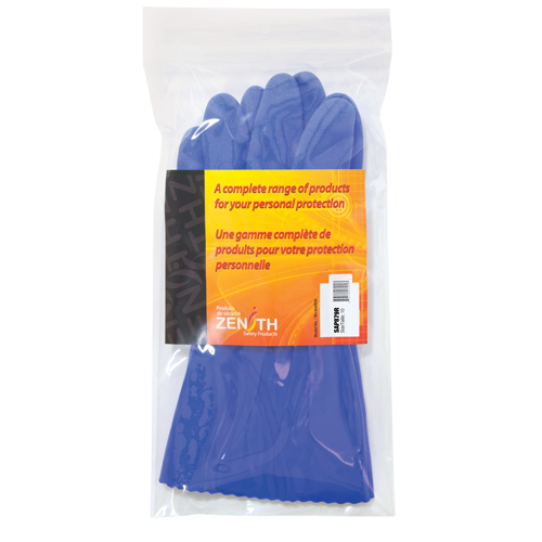 SAP879R Gants ultra flexible, Taille 10, 12" lo, PVC, Doublure en Interlock, 45 mils