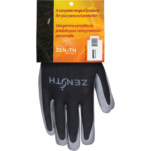 SAP932R Premium Comfort Coated Gloves, 8/Medium, Nitrile Coating, 13 Gauge, Polyester Shell