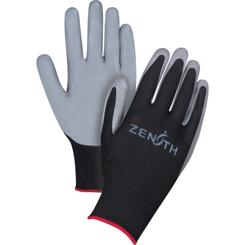 SAP932R Premium Comfort Coated Gloves, 8/Medium, Nitrile Coating, 13 Gauge, Polyester Shell
