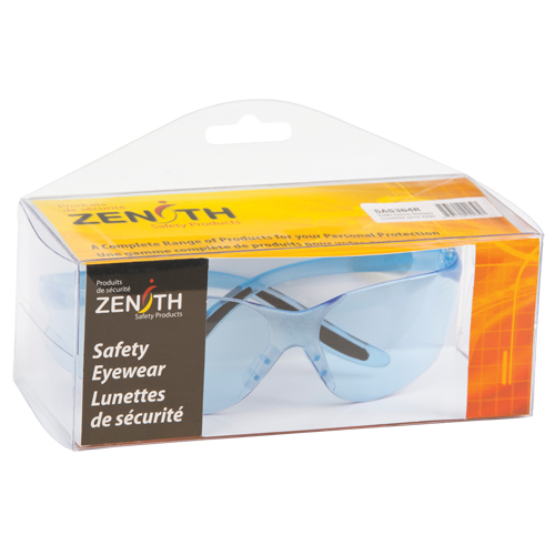 SAS364R Z500 Series Safety Glasses, Blue Lens, Anti-Scratch, Meets/Exceeds CSA Z94.3