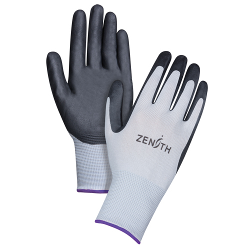 SBA611 Lightweight Breathable Coated Gloves, 6/X-Small, Foam Nitrile Coating, 13 Gauge, Polyester Shell