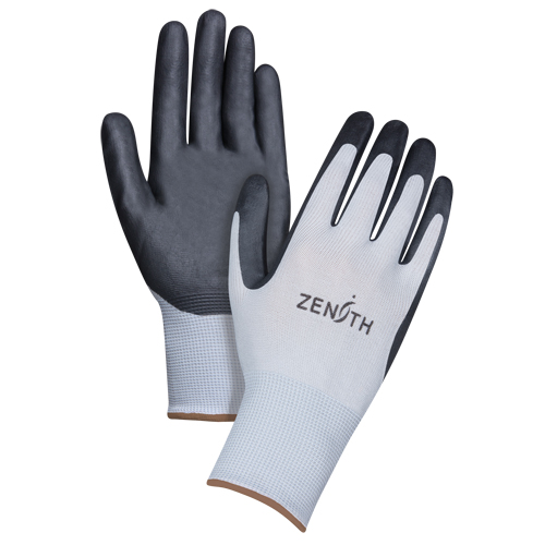 SBA614 Lightweight Breathable Coated Gloves, 9/Large, Foam Nitrile Coating, 13 Gauge, Polyester Shell
