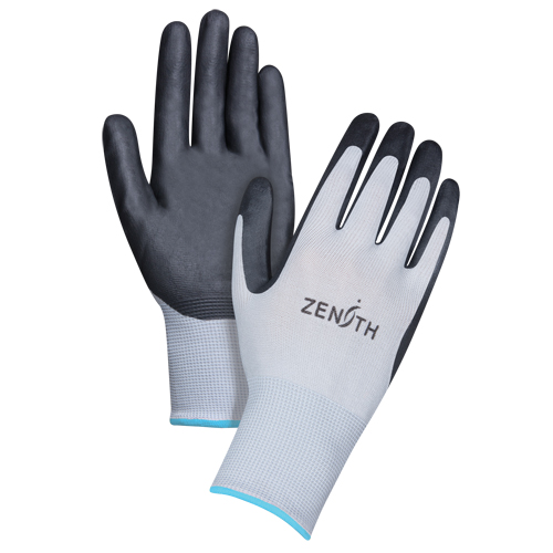 SBA615 Lightweight Breathable Coated Gloves, 10/X-Large, Foam Nitrile Coating, 13 Gauge, Polyester Shell