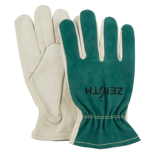 SDK966 Gants de conducteur, Moyen, Paume en Cuir fleur de vache