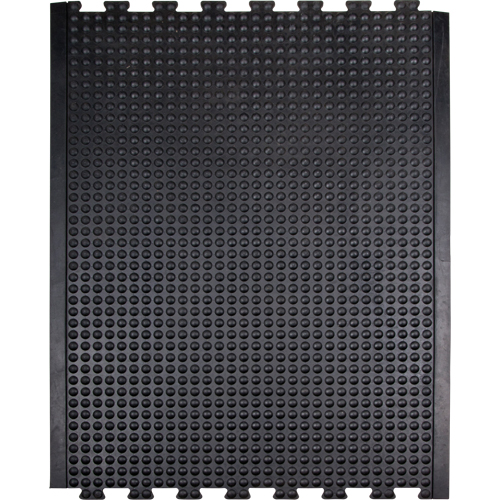 SDL860 Tapis antifatigue en d&ocirc;me, &agrave; bulles, 3' x 4' x 1/2", Noir, Caoutchouc