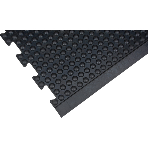 SDL861 Anti-Fatigue Dome Matting, Bubbled, 3' x 4' x 1/2", Black, Rubber