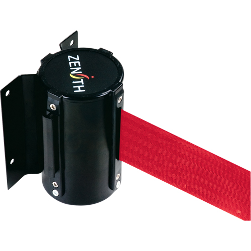 SDN568 Wall Mount Barrier, Steel, Screw Mount, 12', Red Tape