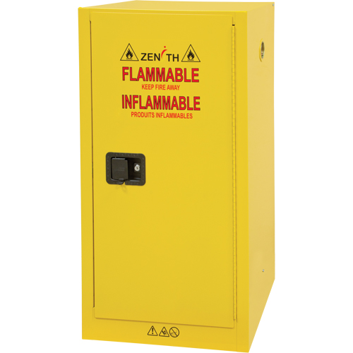 SHL298 Armoire pour produits inflammables, 16 gal., 1 Porte(s), 23" La x 44" h x 18" p