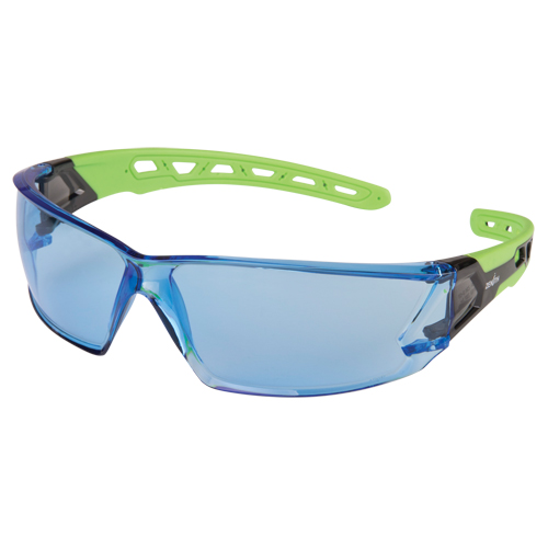 SDN704 Z2500 Series Safety Glasses, Blue Lens, Anti-Scratch, ANSI Z87+/Meets/Exceeds CSA Z94.3