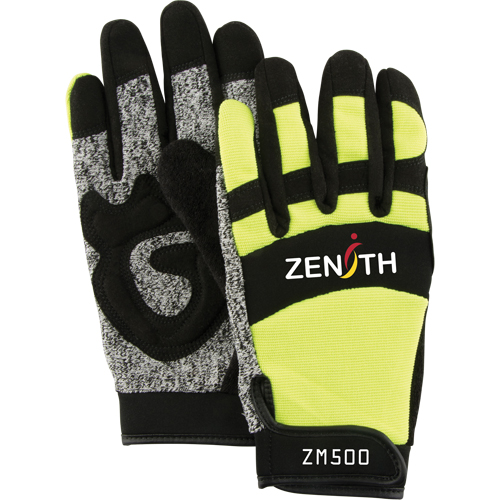 SDP436R Gants de m&eacute;canicien ZM500 haute visibilit&eacute; r&eacute;sistants aux coupures, Paume PEHP, Taille 2T-Grand