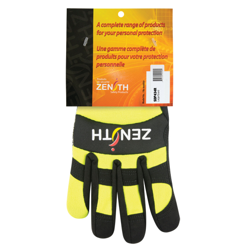 SDP436R Gants de m&eacute;canicien ZM500 haute visibilit&eacute; r&eacute;sistants aux coupures, Paume PEHP, Taille 2T-Grand