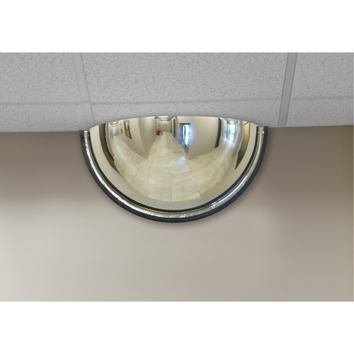 Zenith Safety Products 180° Dome Mirror, Half Dome, Closed Top, 48