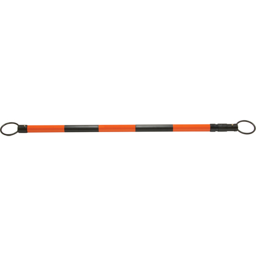 SDP614 Retractable Cone Bar, 7' 5" Extended Length, Black/Orange