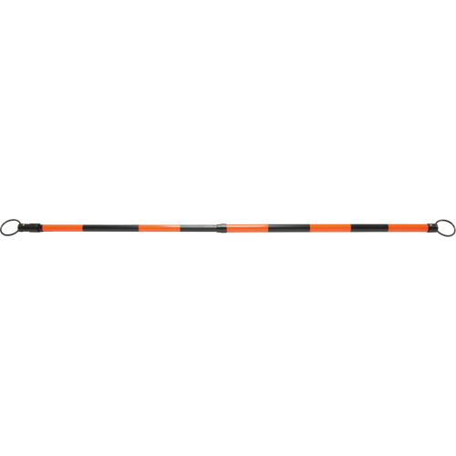 SDP614 Retractable Cone Bar, 7' 5" Extended Length, Black/Orange