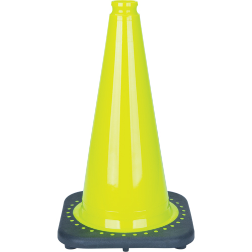 SDS932 C&ocirc;ne de signalisation de premi&egrave;re qualit&eacute;, 18", Vert lime