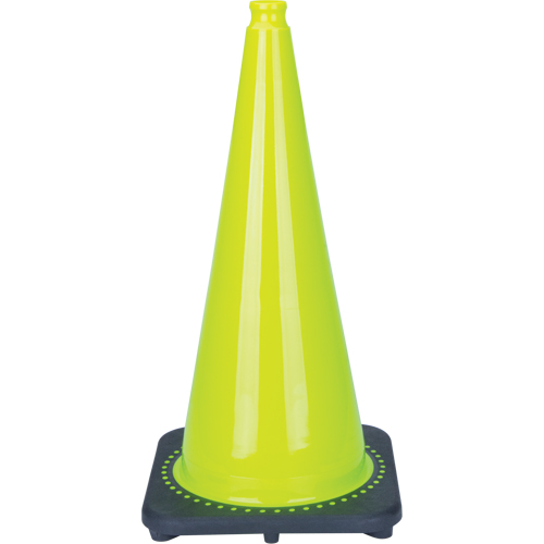 SDS933 Premium Traffic Cone, 28", Lime Green