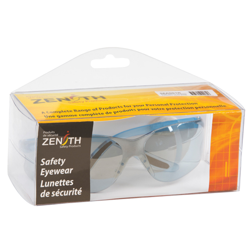 SEA551R Z500 Series Safety Glasses, Blue/Indoor/Outdoor Mirror Lens, Anti-Scratch, Meets/Exceeds CSA Z94.3