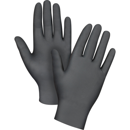 SGQ363 Vending Pack Disposable Gloves, 2X-Large, Nitrile, 5-mil, Powder-Free, Black