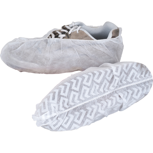 SEC387 Shoe Covers, Large, Polypropylene, White