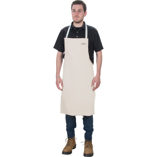 SEE852 Apron, Cotton, 36" L x 29" W, Natural