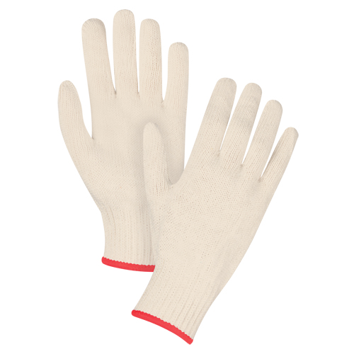 SEE933 Heavyweight String Knit Gloves, Poly/Cotton, 7 Gauge, Small