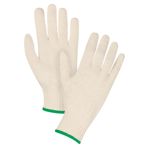 SEE934 Heavyweight String Knit Gloves, Poly/Cotton, 7 Gauge, Medium