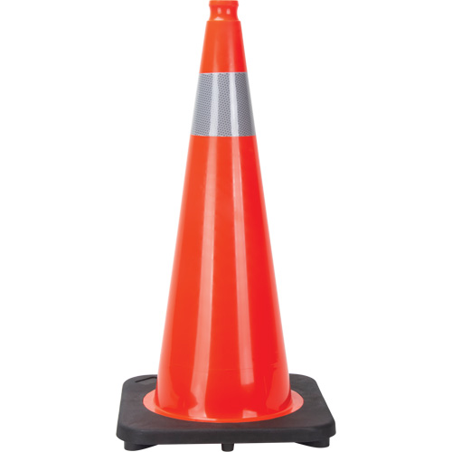 SEF027 Traffic Cone, 28", Orange, 4" Reflective Collar(s)