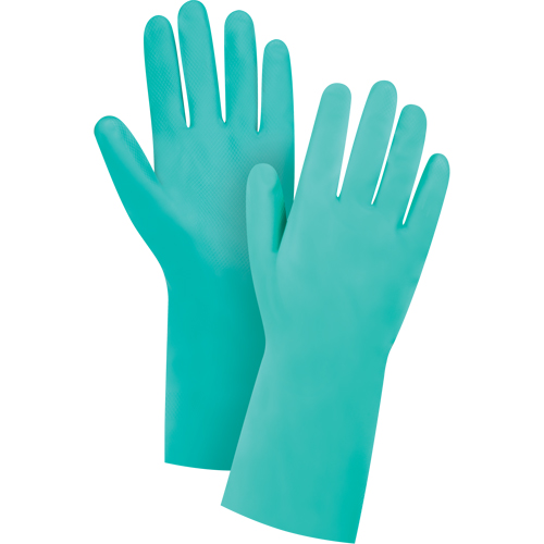 SEF084R Gants r&eacute;sistants aux produits chimiques &agrave; prise en losange, Taille 8, 13" lo, Nitrile, Doublure en Ouat&eacute;e, 13 mils