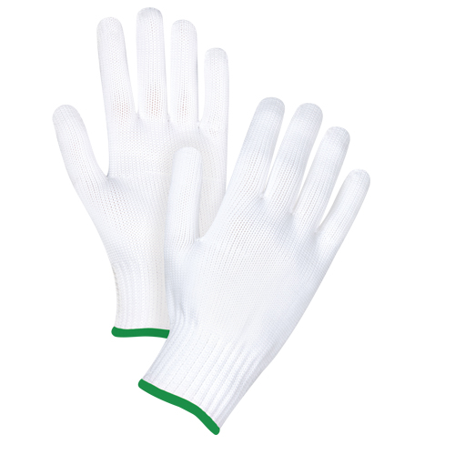 SEF199 Gants tricot&eacute;s sans couture, Polyester, Calibre 10, Moyen