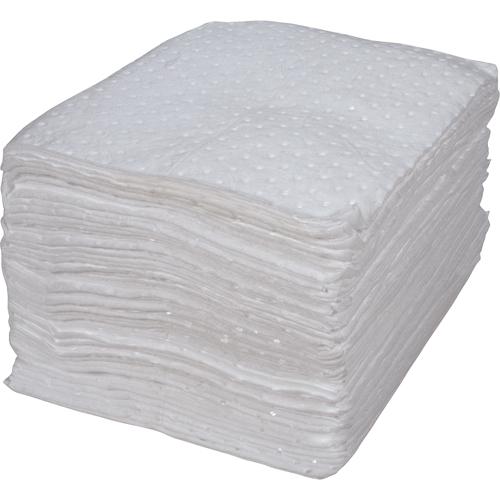 SEH969 Premium Bonded Sorbent Pads, Oil Only, 15" x 17", 25 gal. Absorbancy