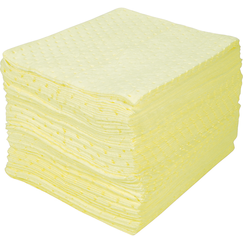 SEI007 Premium Bonded Sorbent Pads, Hazmat, 15" x 18", 30 gal. Absorbancy