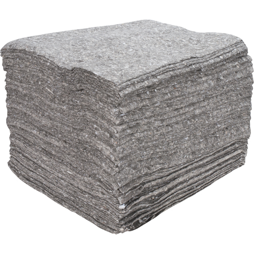 Universal Bonded Sorbent Pads, 15" X 18", 25 Gal. Absorbency, Pack Of 100 - For Oil, Coolant, Water Spills