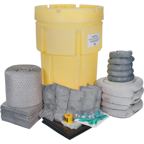 SEI494 Premium Spill Kit, Universal, Overpack/Salvage Drum, 95 US gal. Absorbancy