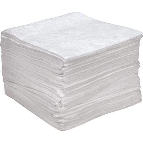 SEI577 Premium Anti Static Sorbent Pads, Oil Only, 15" x 18", 25 gal. Absorbancy