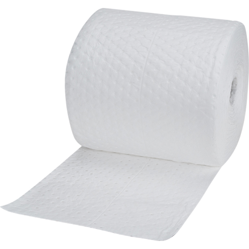 SEI960 Industrial-Grade Fine Fibre Sorbent Rolls, Heavyweight, 150' L x 15" W, 35 Gal. Absorbancy