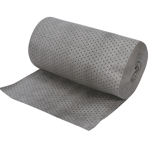 SEI966 Industrial-Grade Fine Fibre Sorbent Rolls, Heavyweight, 150' L x 30" W, 70 gal. Absorbancy
