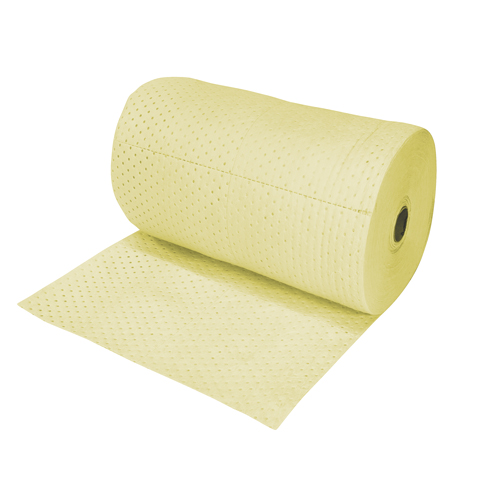 SEI975 Rouleaux absorbants en fibres fines de calibre industriel, Poids moyen, 150' lo x 30" la, Absorption 50 gal.