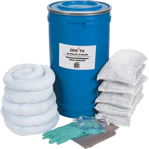 SEJ278 Trousse de lutte contre les d&eacute;versements, Huile seulement, Seau, Absorbance de 16 gal. US