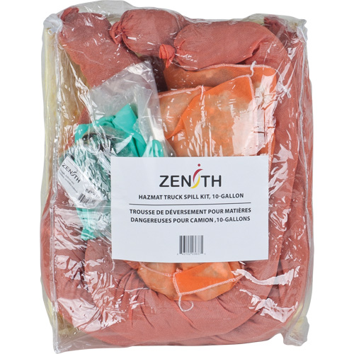 Zenith Safety Products Truck Spill Kit, Hazmat, Bag, 10 US gal