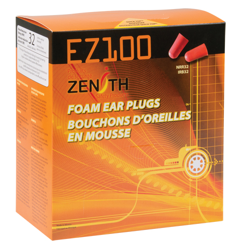 SFM649 EZ100 Polyurethane Foam Earplugs, Bulk - Box