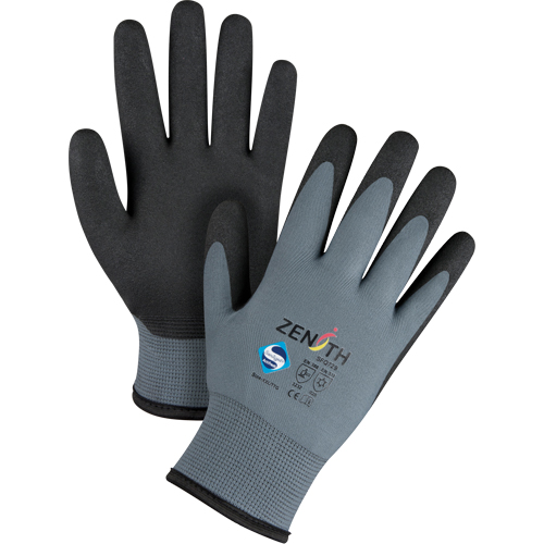SFQ729 ZX-30° Premium Coated Gloves, 11/2X-Large, PVC Coating, 15 Gauge, Nylon Shell
